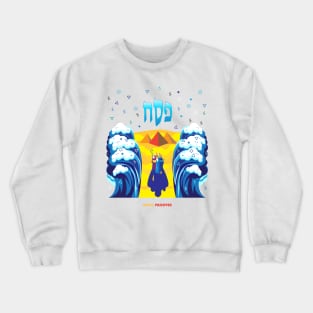 Passover Moses & Israelites' exodus from Egypt ART Collection Crewneck Sweatshirt